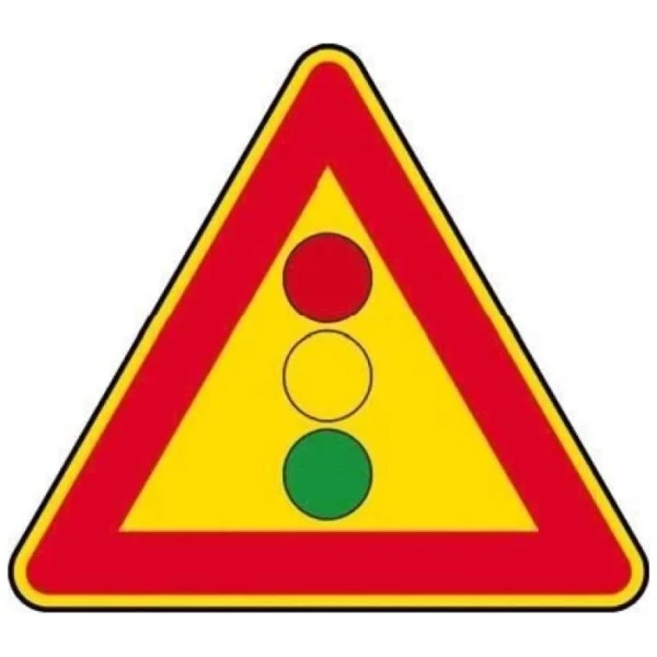 Segnale triangolare cm90 semaforo fig.404