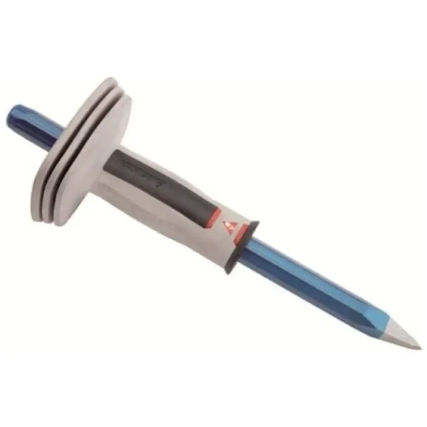 Scalpello per muratore a punta mm 300×16 con paramano