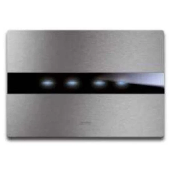 Placca avetouch alluminio naturale 3 comandi 44patc3als