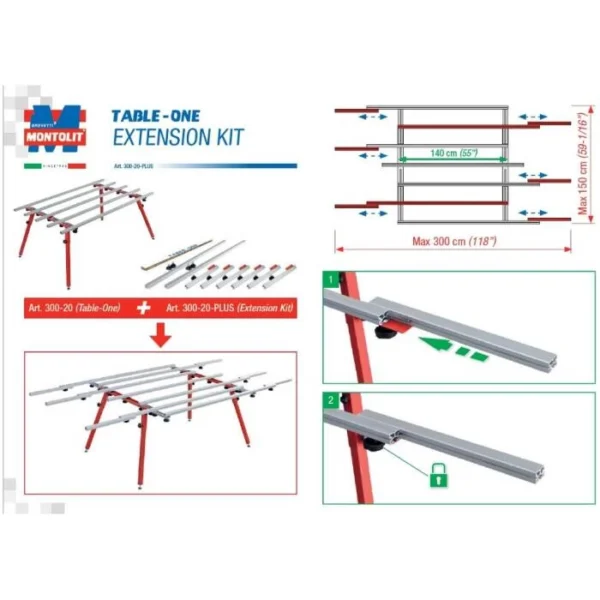 Kit prolunga x table-one