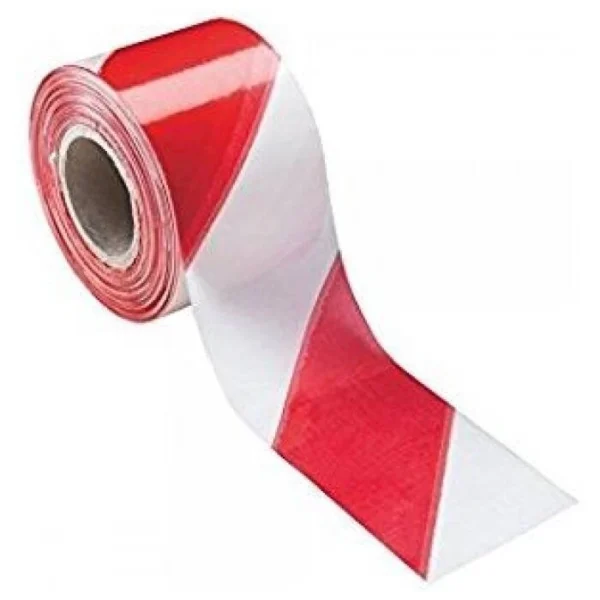 Nastro segnaletico bianco rosso bifacciale  7×200 ml