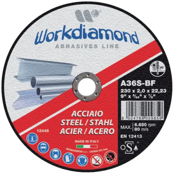 Disco abrasivo expert ø 230×3.2 mm per acciaio