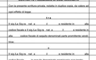 ” Il compromesso immobiliare, scadenza e prescrizione.